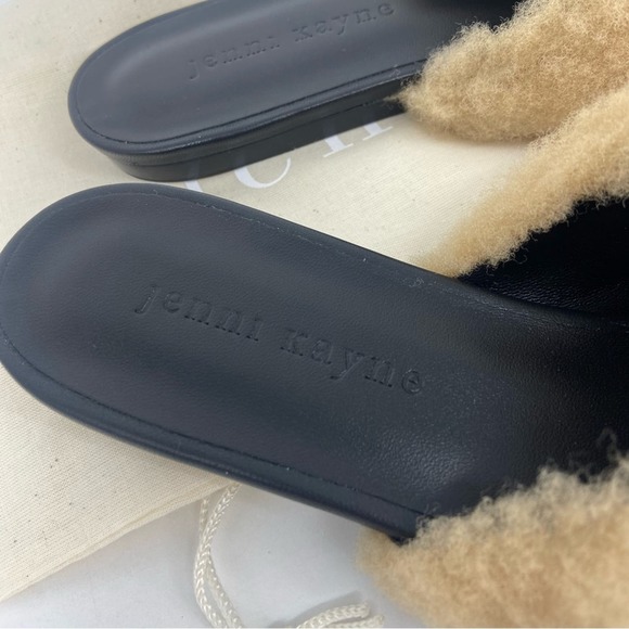 New Jenni Kayne Shearling Mule Slides in Natural Size 37 - Picture 9 of 12